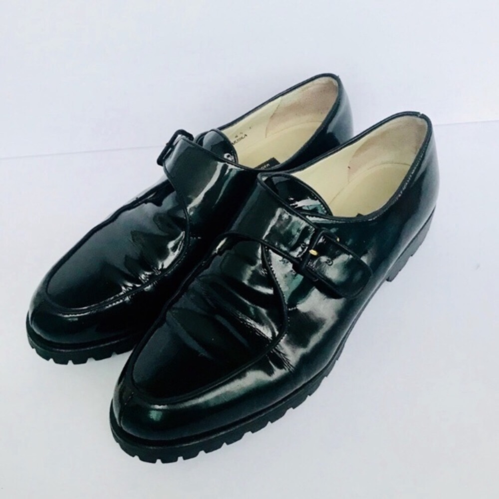 Bally Black Pattern Mocassine shoes